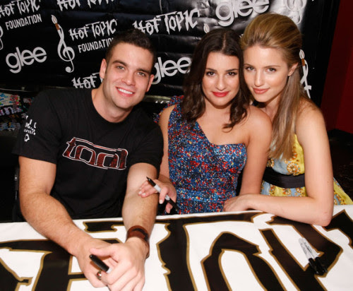 mark salling and dianna agron kissing. Mark Salling, Lea Michele and