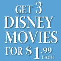 Get 4 Disney Movies for $1.99 Each, Free Shipping!