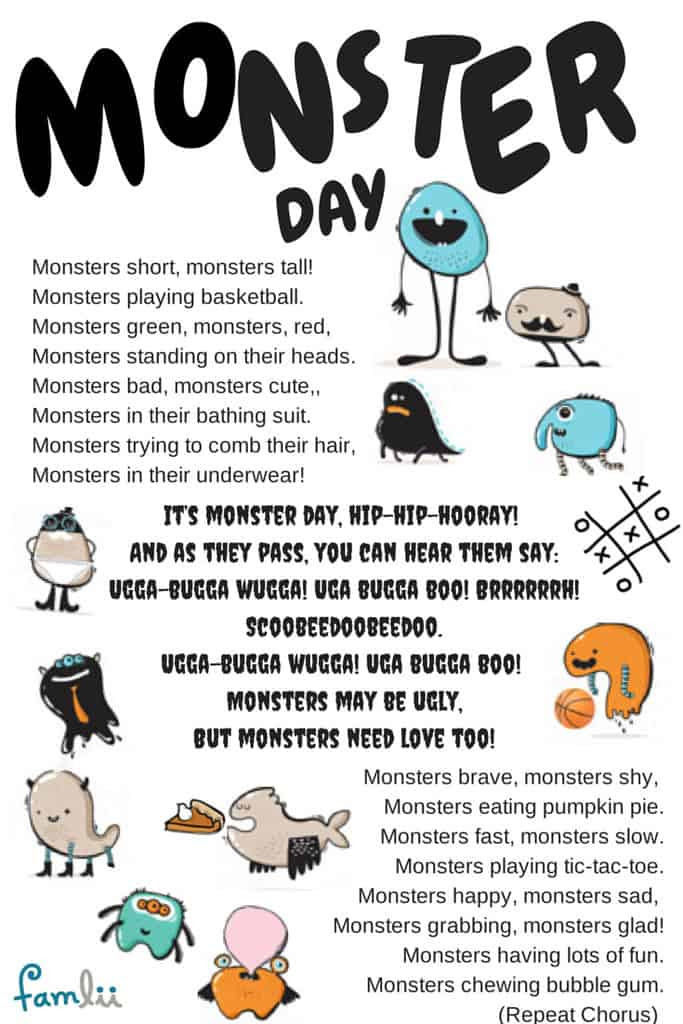  Monster Day HipHipHooray Halloween Song for Preschoolers  Famlii