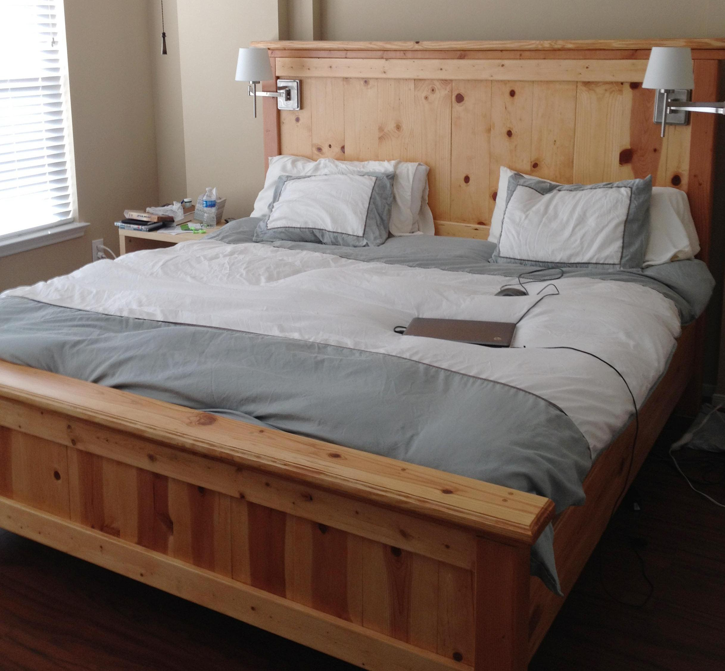 Ana White Farmhouse Bed King - DIY Projects