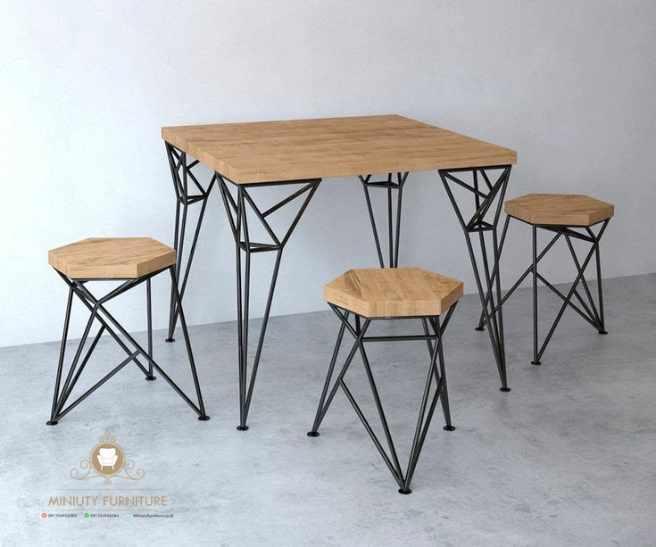 meja makan cafe kaki besi terbaru MINIUTY FURNITURE meja makan cafe kaki besi terbaru MINIUTY FURNITURE