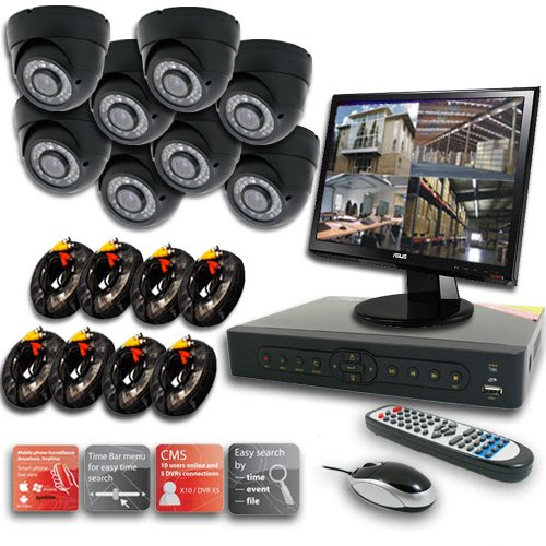 Orange Sources OC08P79707 8CH CCTV DVR Record Cameras CCTV Security System Network 500GB HD
