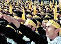 Hizbullah giving the Nazi salute