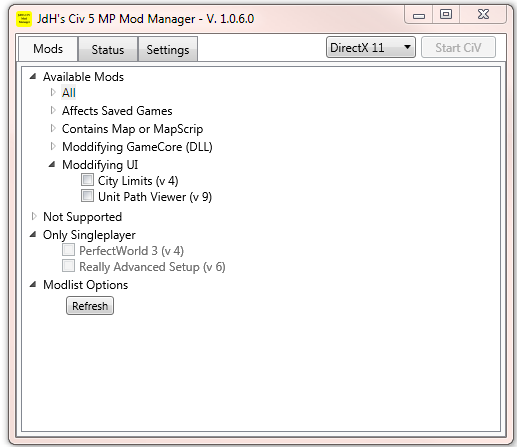 Civ5mpmodmanager