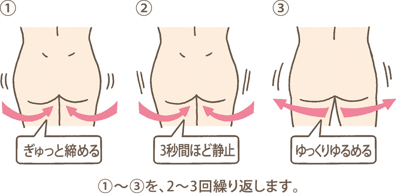 骨盤底筋体操 便失禁は治療ができる病気です おしりの健康 Jp