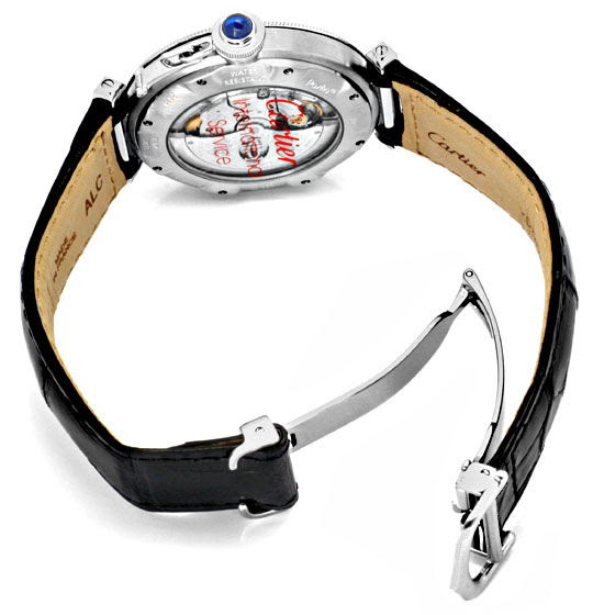 Original-Foto 5, CARTIER PASHA GITTER AUTOMATIK STAHL KROKO