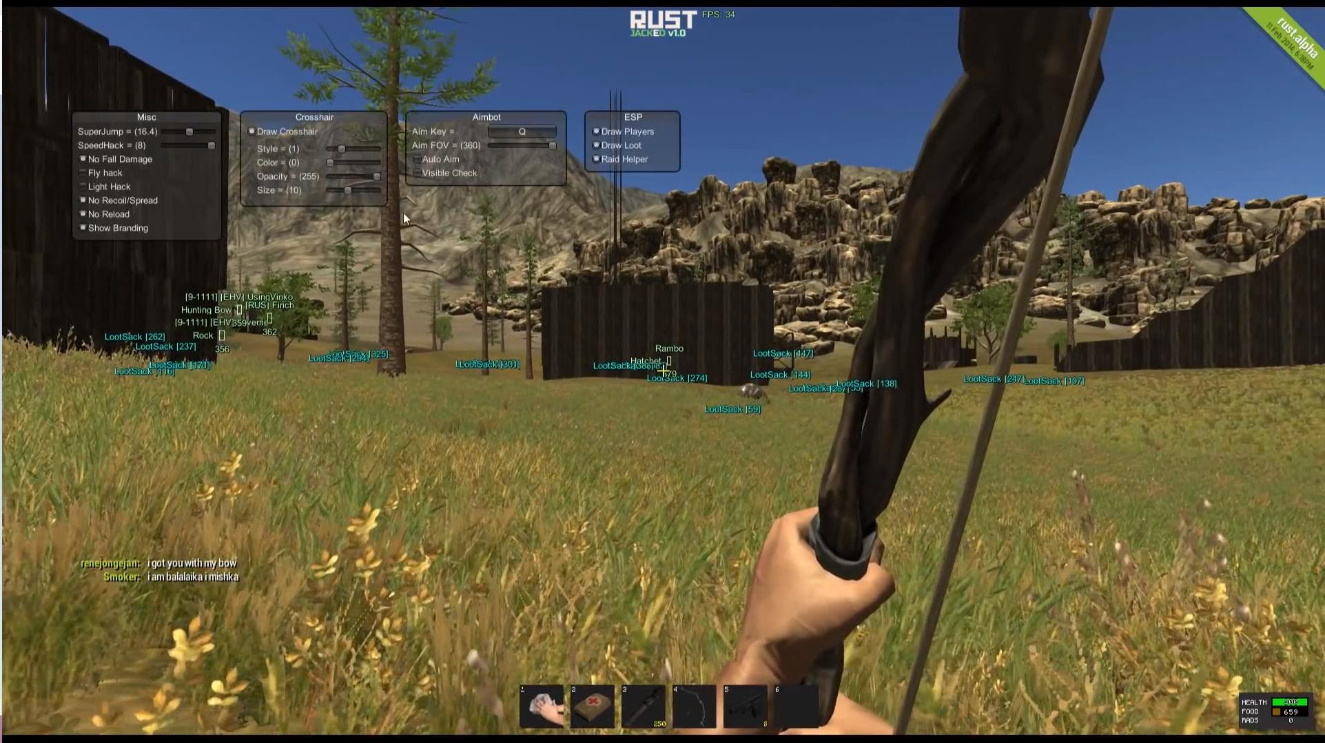 [Detected] Rust JackeD [CP bypassed, ESP , Aimbot , Speed ... - 1923 x 1079 jpeg 257kB