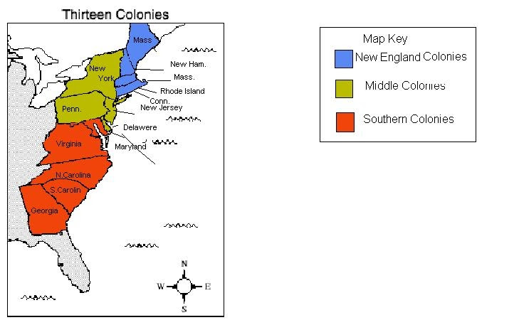 thirteen colonies worksheet answers - Clip Art Library