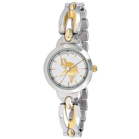 Minnesota Vikings Womens Dress Watch Gold