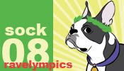 ravelympic gold for sock put 2008