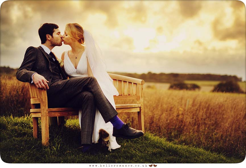 Sunset Field Wedding Photography Suffolk - Hello Romance
