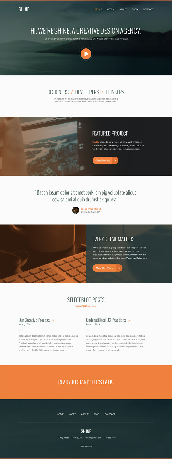 Shine Theme by John Andronowski