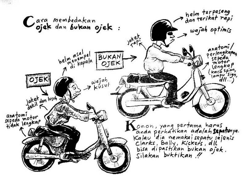 Tingkah Polah Ojek Bajaj Di Jakarta