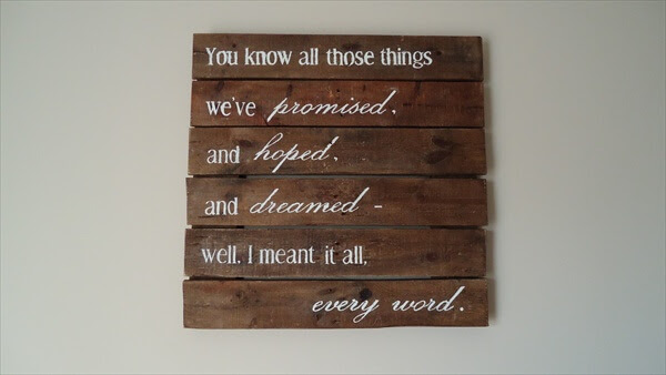 DIY Wall Art: Wooden Pallet Wall Decoration  101 Pallets