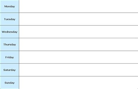  weekly printable calendar blank weekly planner