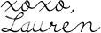 xoxo, Lauren