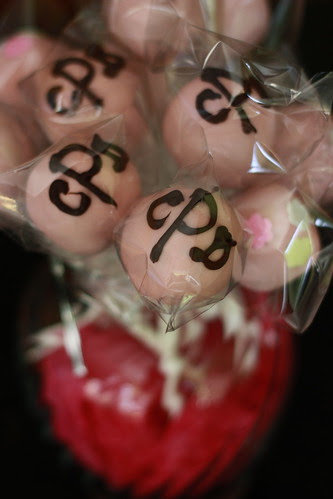 royal wedding cake pops. Monogrammed Cake Pops!