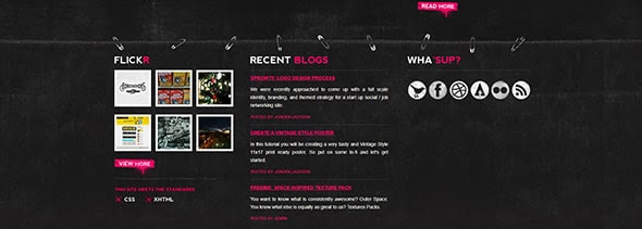 ECTOMACHINE Creative Footer Designs