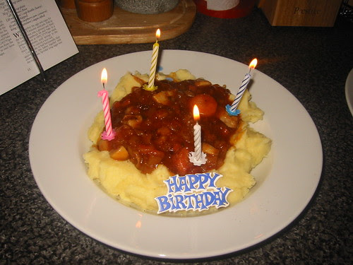 Birthday Bangers and Mash
