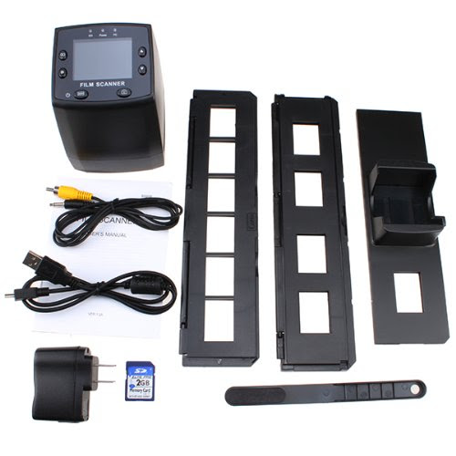 AGPtek® Portable 5MP 56mm Slides and Negatives to Digital Color Image Converter with Built-in 2.4