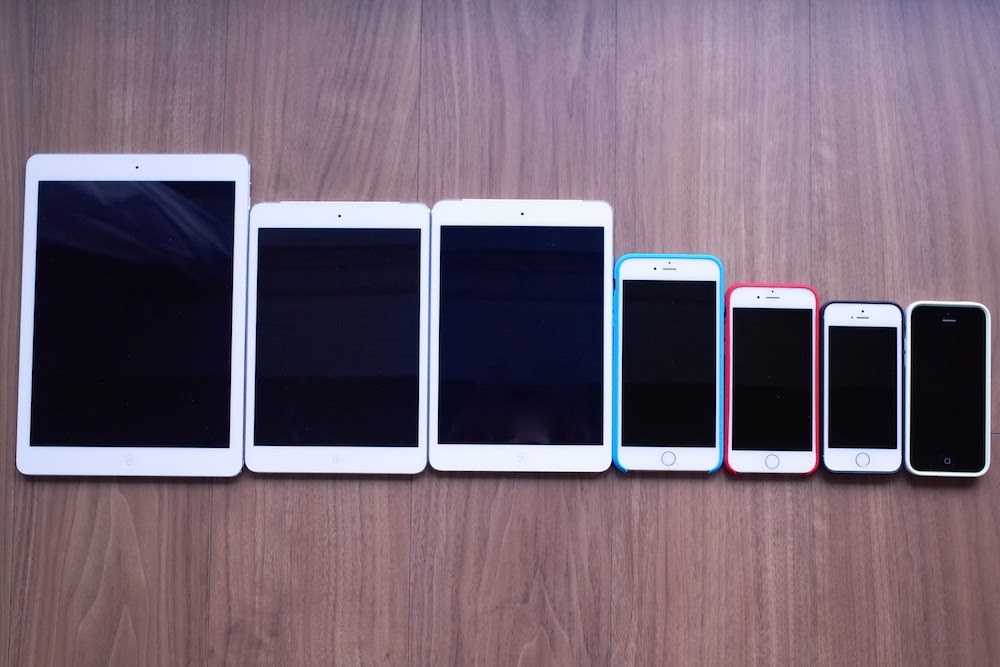 比較写真 Iphone 6 Iphone 6 Plusは他のiosデバイスとどのぐらい大きさが異なるのか オーケーマック