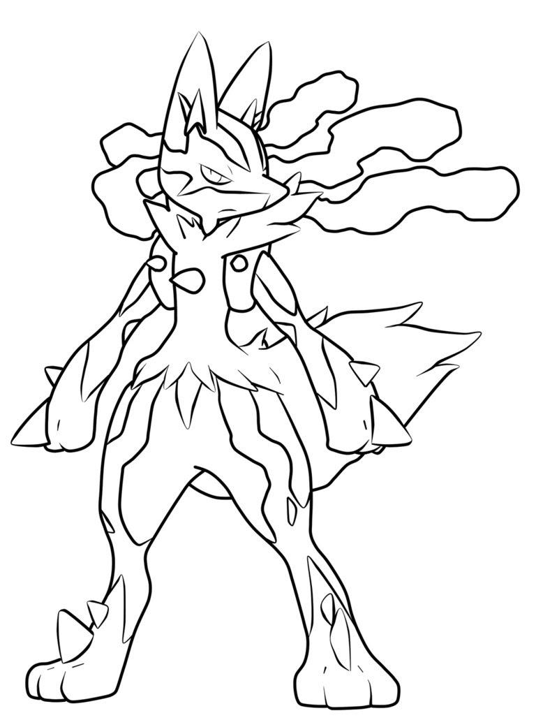 Lucario coloring pages