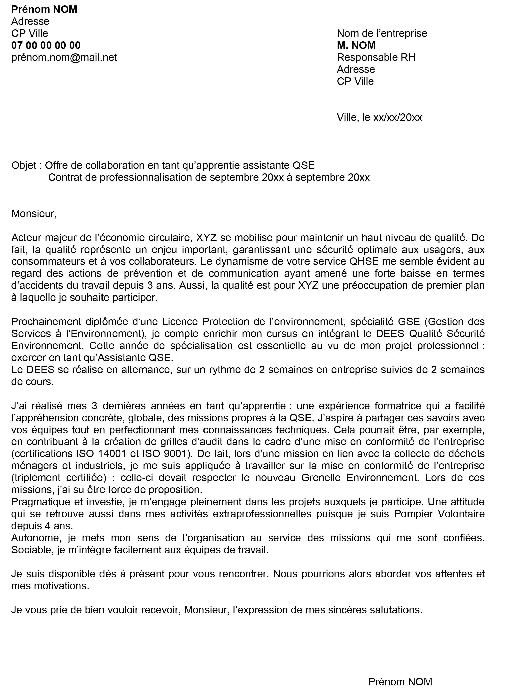 Lettre de motivation pour un bts pme pmi  laboitecv.fr