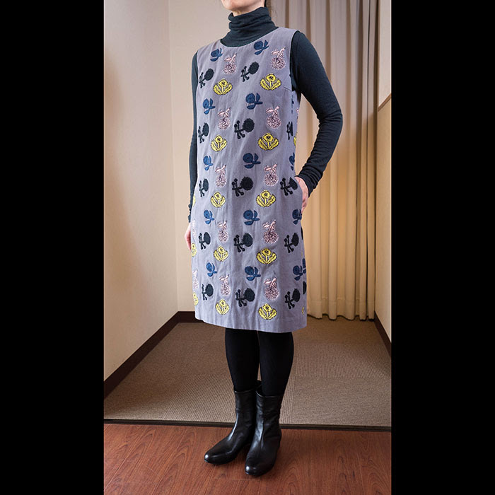 ミナペルホネン Quartet 刺繍ワンピース Ta 3268 Gray Lin Total Fashion Place Blog