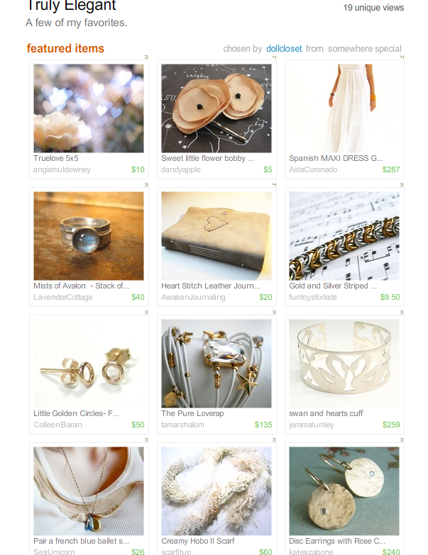 Truly Elegant Treasury by Dollcloset