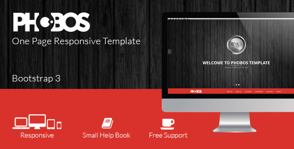 Phobos - One Page Responsive Template - Creative Site Templates