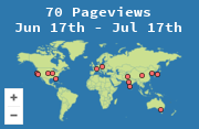 Locations of visitors to this page