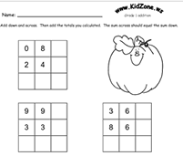 Kidzone Winter Math Worksheets - dltk math worksheets for kindergarten ...