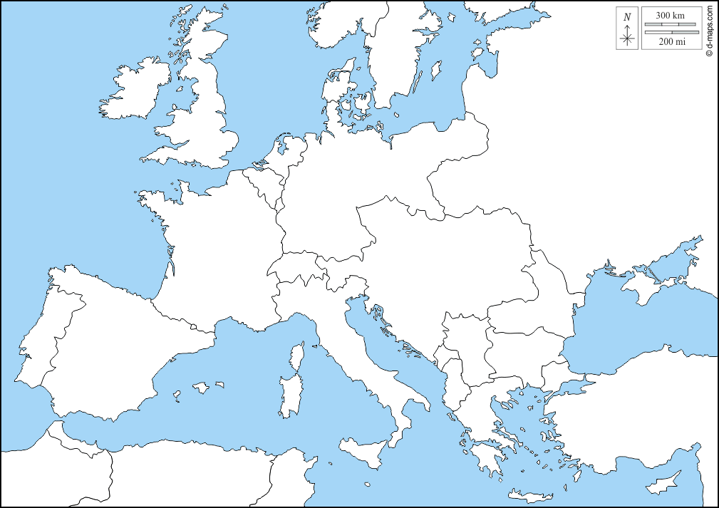Map Of Europe 1914