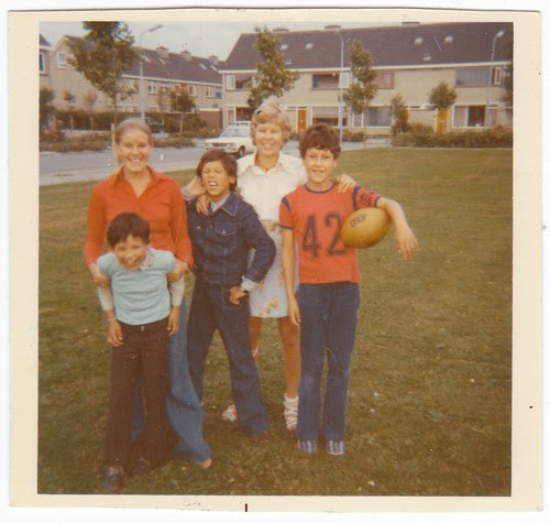 Photography Scans - The Weirdness - Summer of '73 'playing football by pedter