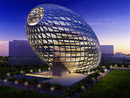Egg-Shaped Building in Mumbai