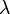 \lambda\,