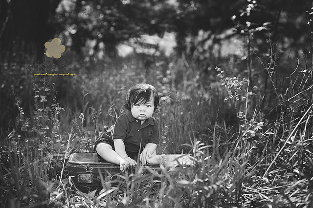 cutie-on-suitcase-BW