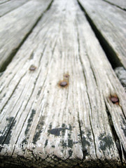 close up on the planks