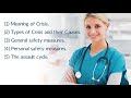 Crisis prevention training online,