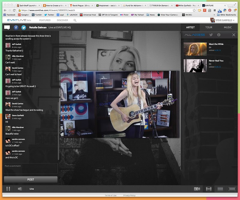 EVNTLIVE: @nataliegelman Camera #2