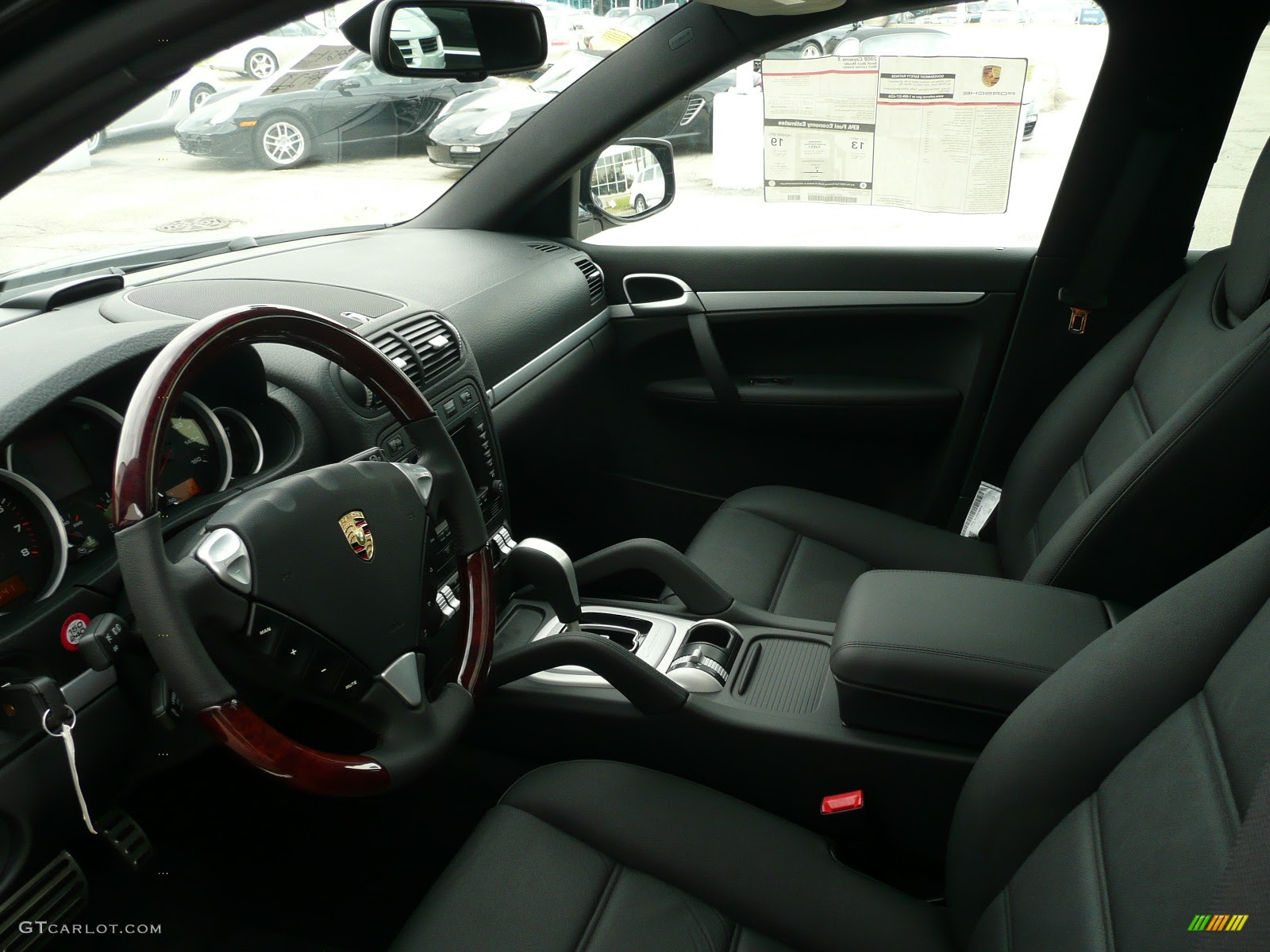 08 Porsche Cayenne S 08 Porsche Cayenne S Basalt Black Metallic Black Interior Interior Photo Gtcarlot Com