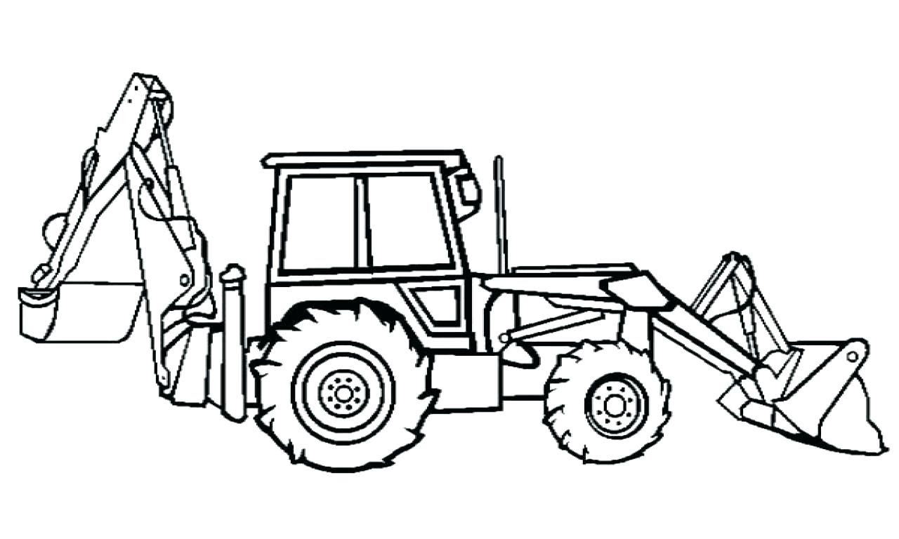 Backhoe Coloring Page at GetDrawings | Free download