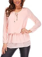 Bleu Marine Blusa (Rosa)