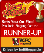 KFC Fiery Grilled IndiBlogger Contest Runner-up