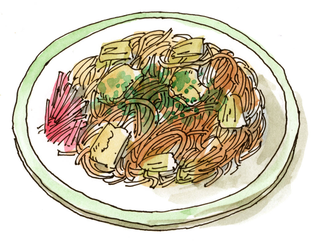 麺類の描き方
