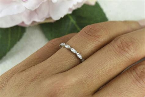 art deco wedding band mm engagement ring thin