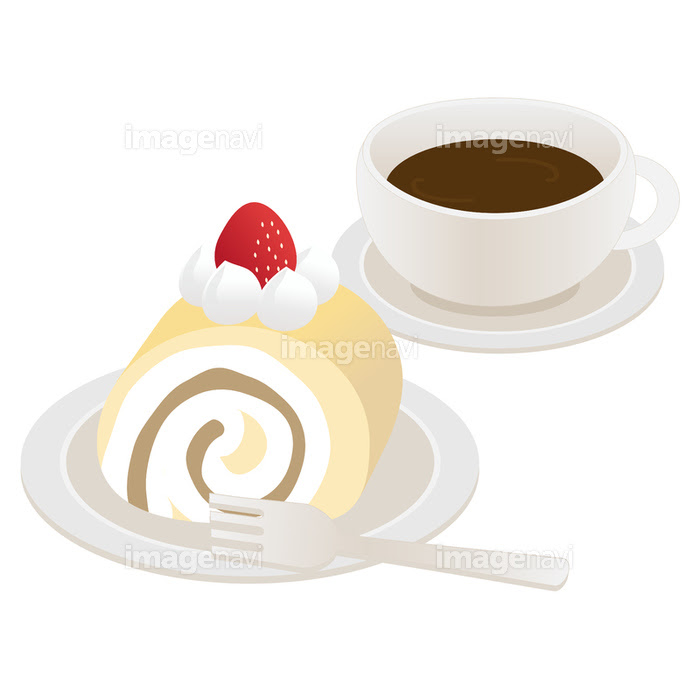 ぜいたくコーヒー ケーキ イラスト 無料