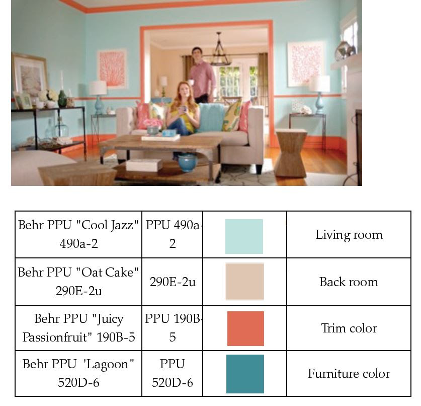 What Is The Name Of The Green Living Room Paint Color In The July 2014 Let S Try On A New Coat Commercial The Home Depot Community
