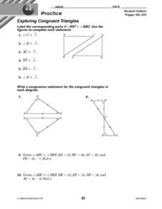 Congruent Triangles Practice Worksheet Answers  congruent triangles worksheet 2triangle 