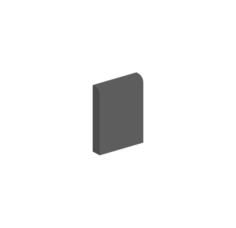 Daltile 0Q48-Q-1665 Quarry Tile 6 x 6 Stone Non-Abrasive Bullnose Multi-Surfac Arid Flash Tile Accessories Bullnose
